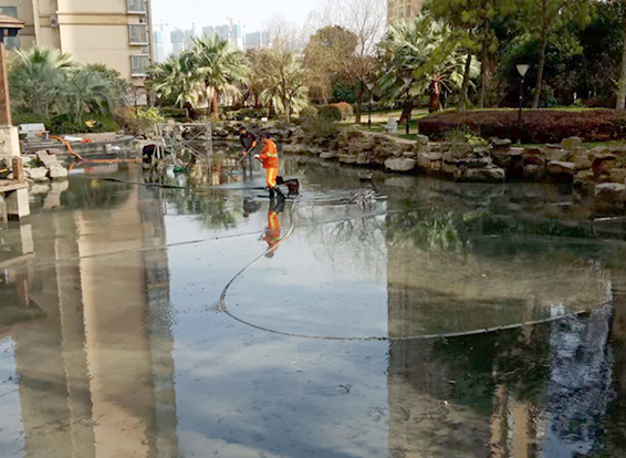 勐海景观池淤泥清理